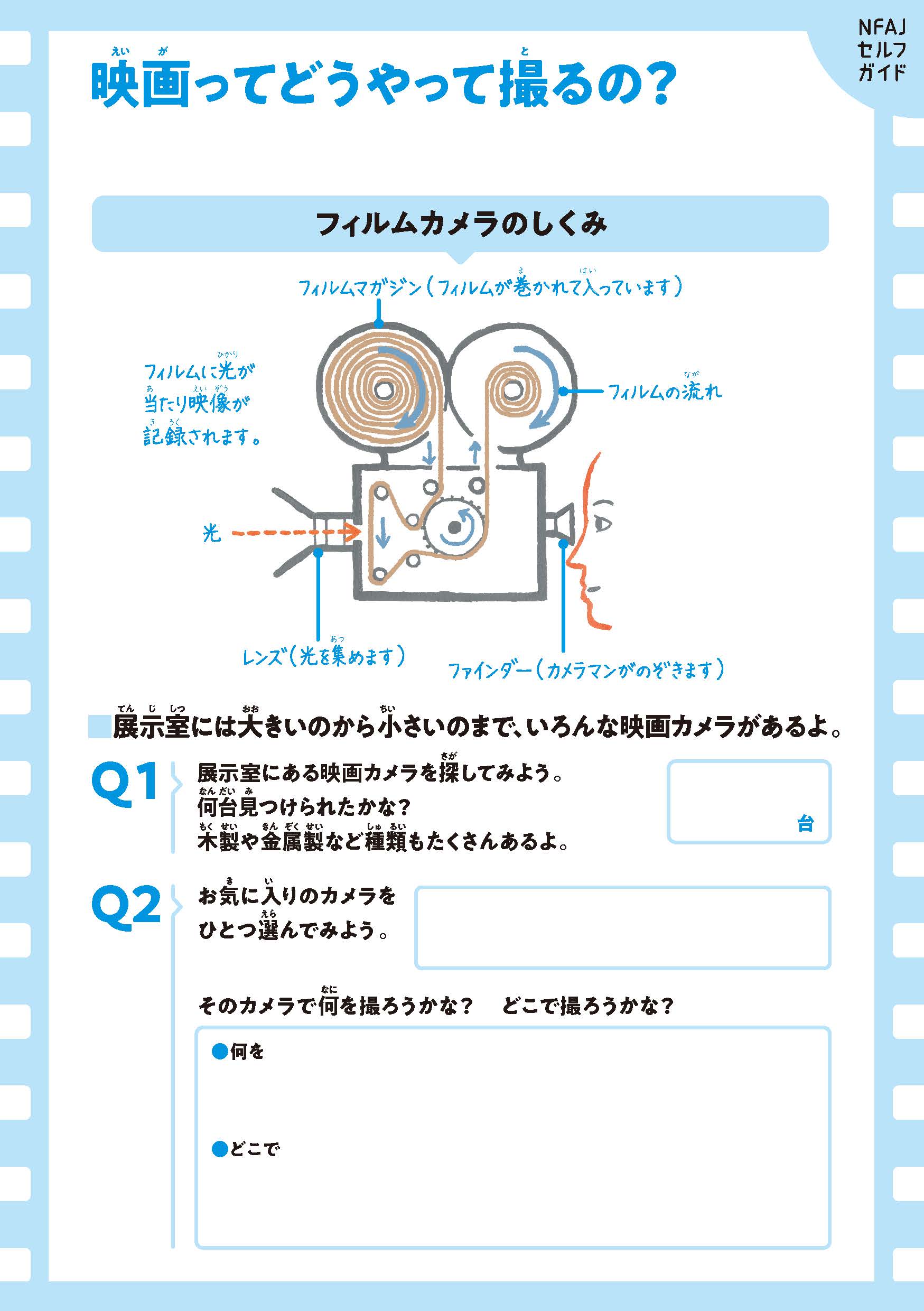 NFAJセルフガイド「映画ってどうやって撮るの？」